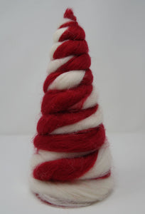 Red & White Wool Trees